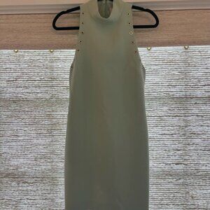 Cinq a Sept Dress Light Sage Green with Grommet Details